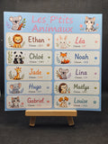 Étiquettes scolaire personnalisées — Thème Les P'tits Animaux —