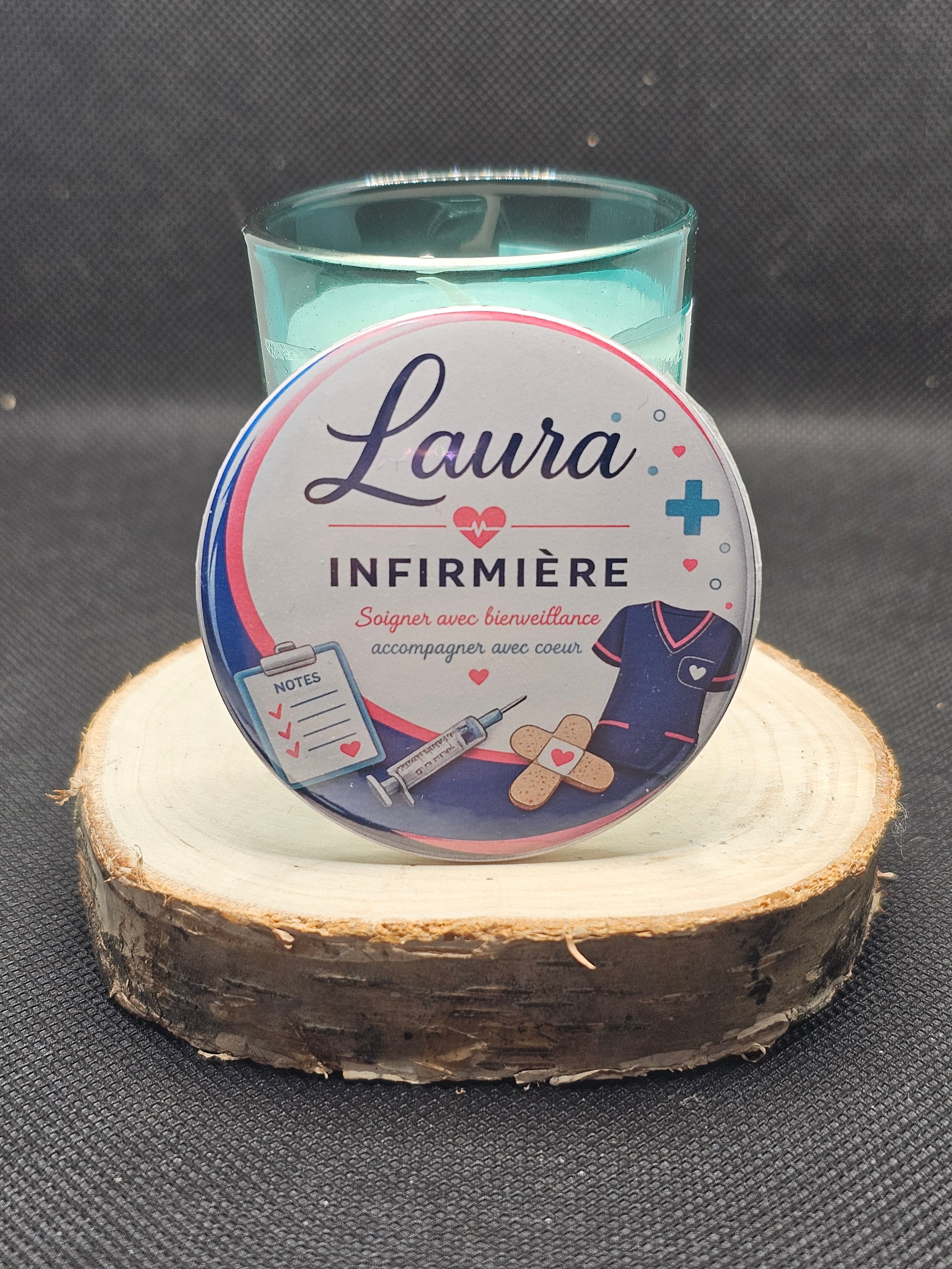Badge personnalisé avec prénom, métier ou événement — 58mm —