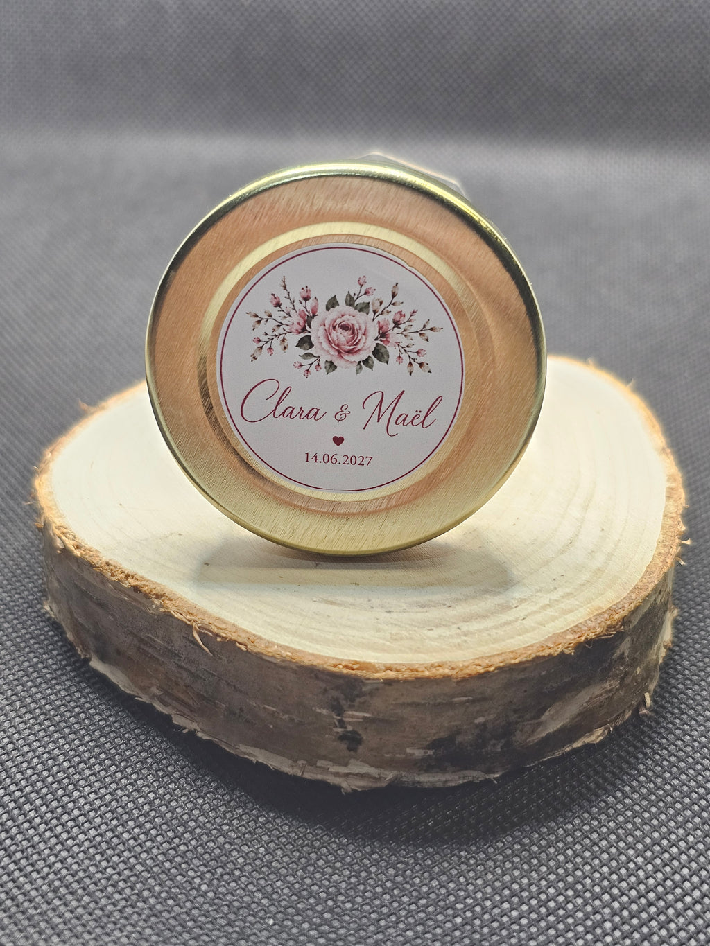 Étiquettes rondes personnalisées pour cadeaux d'invités — Ø 3cm —