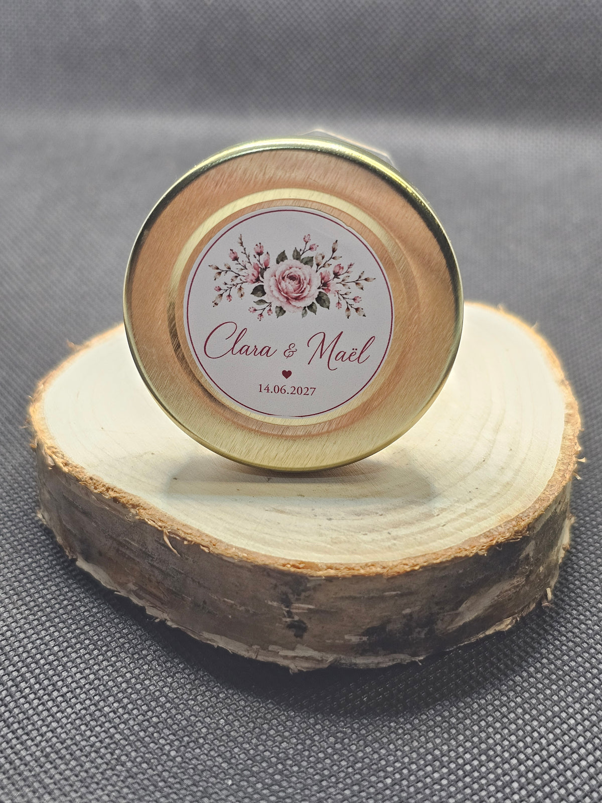 Étiquettes rondes personnalisées pour cadeaux d'invités — Ø 3cm —