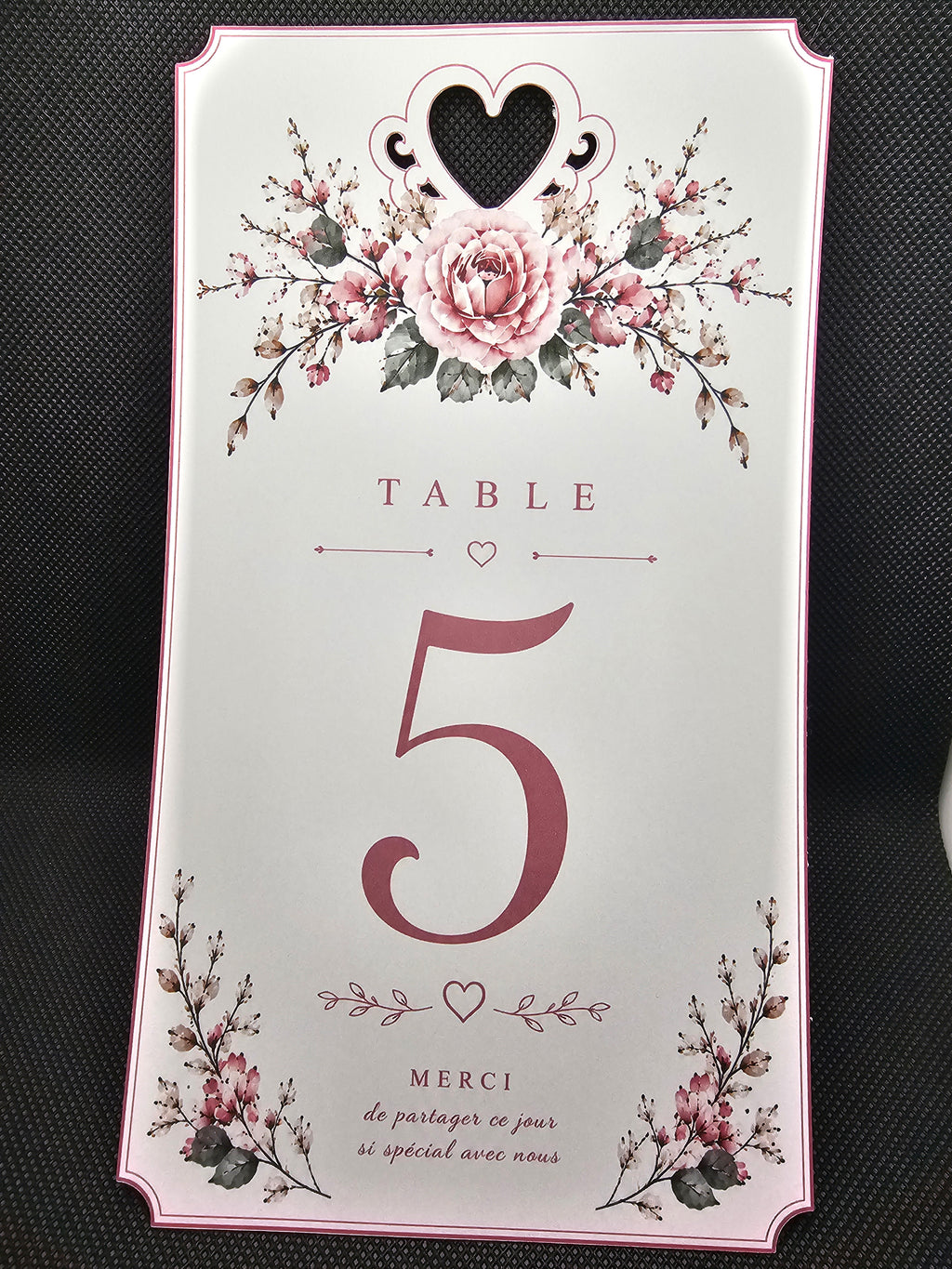 Affiches numéro de table