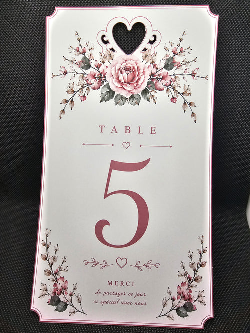 Affiches numéro de table