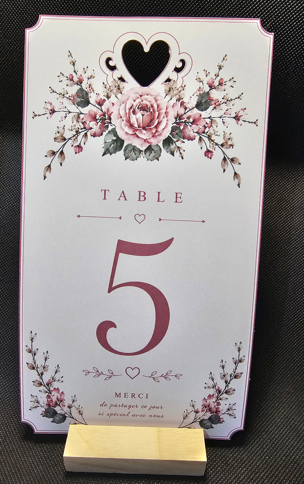 Affiches numéro de table