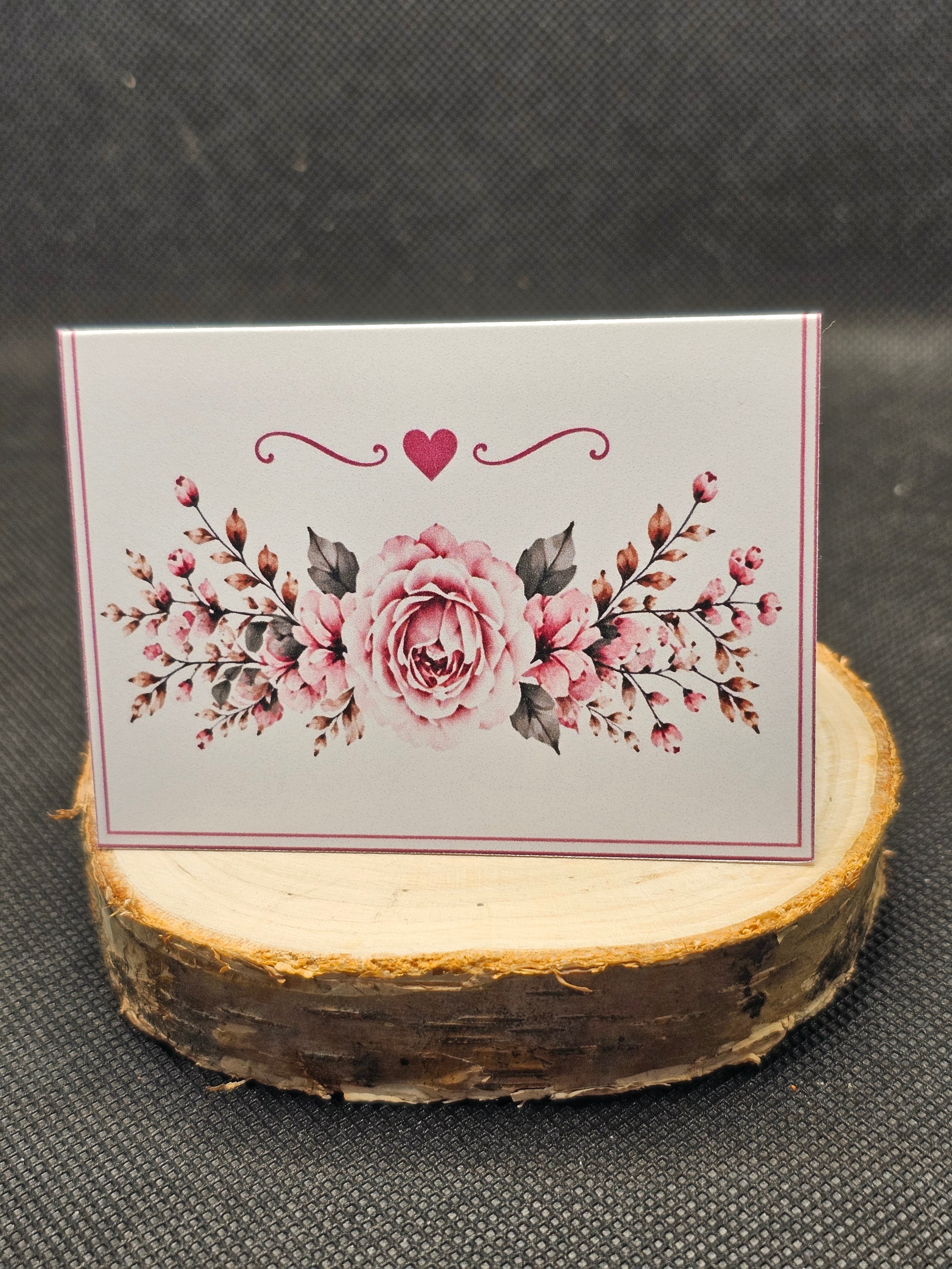 Marque-place chevalet — Rose Éternelle —