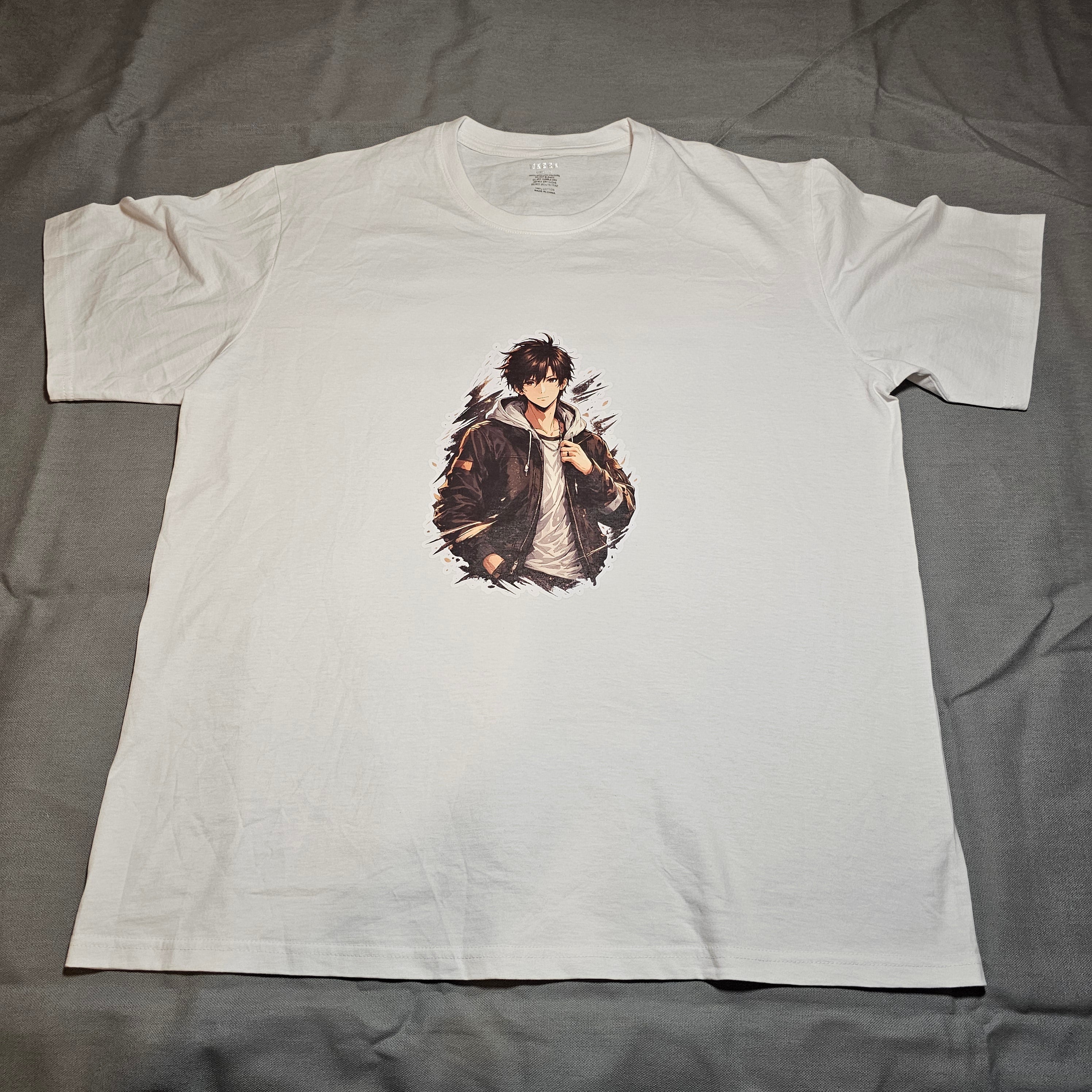T-shirt personnalisé blanc — Homme, Taille XL —