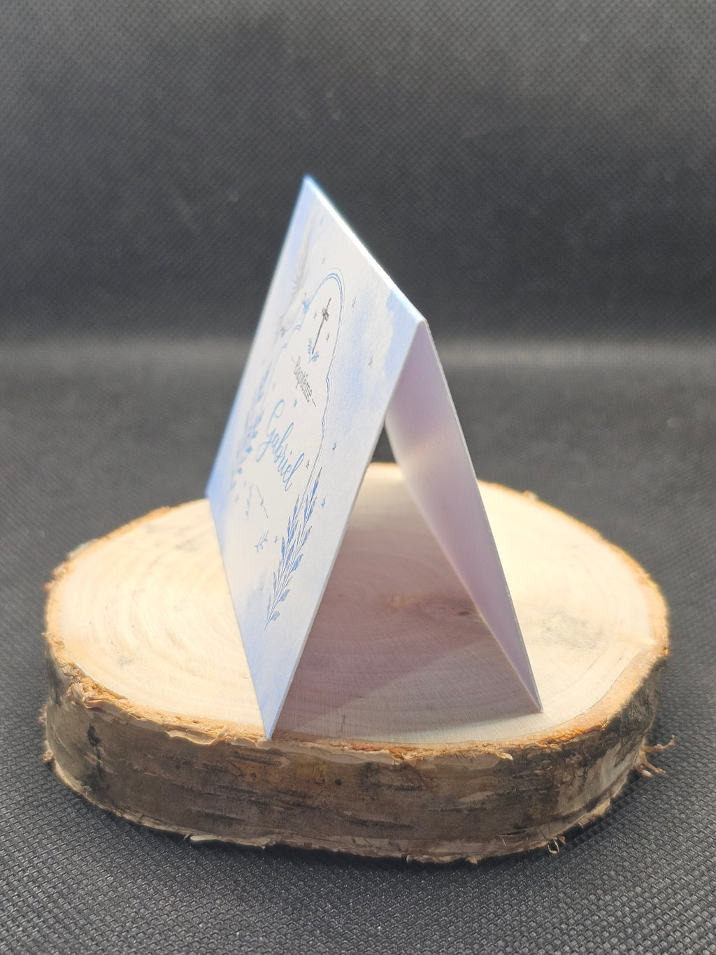 Marque-place Baptême personnalisé 💙