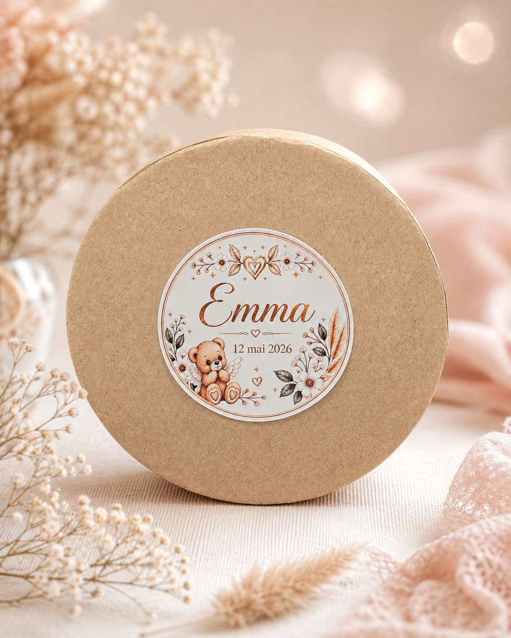 Étiquette ronde personnalisée — Ø 4cm et Ø 5cm —