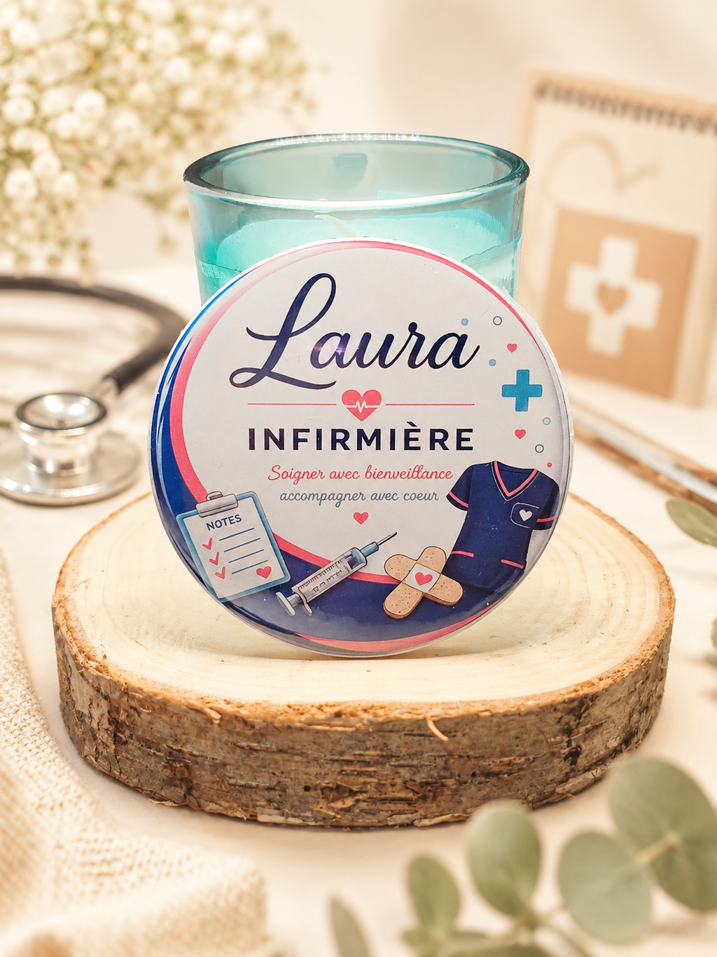 Badge personnalisé avec prénom, métier ou événement — 58mm —