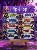 Étiquettes scolaire personnalisées — Thème Hip-Hop —