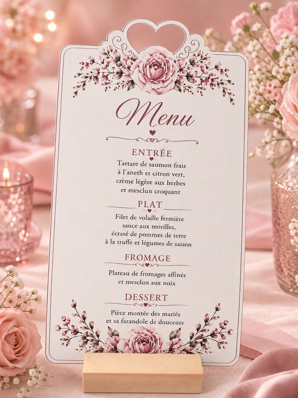 Affiches menu personnalisé